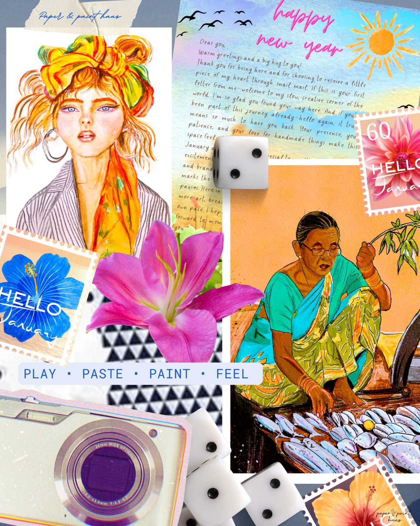 Citrine – Illustrated Art Postcard