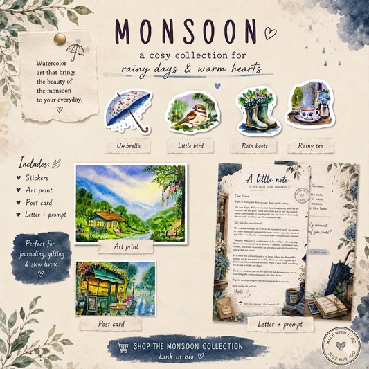 Monsoon Happy Mail ✉️ A limited-edition art surprise in your mailbox (Copy)
