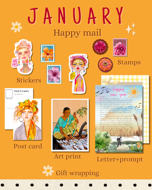 January Happy Mail – Monthly Art Surprise 💌