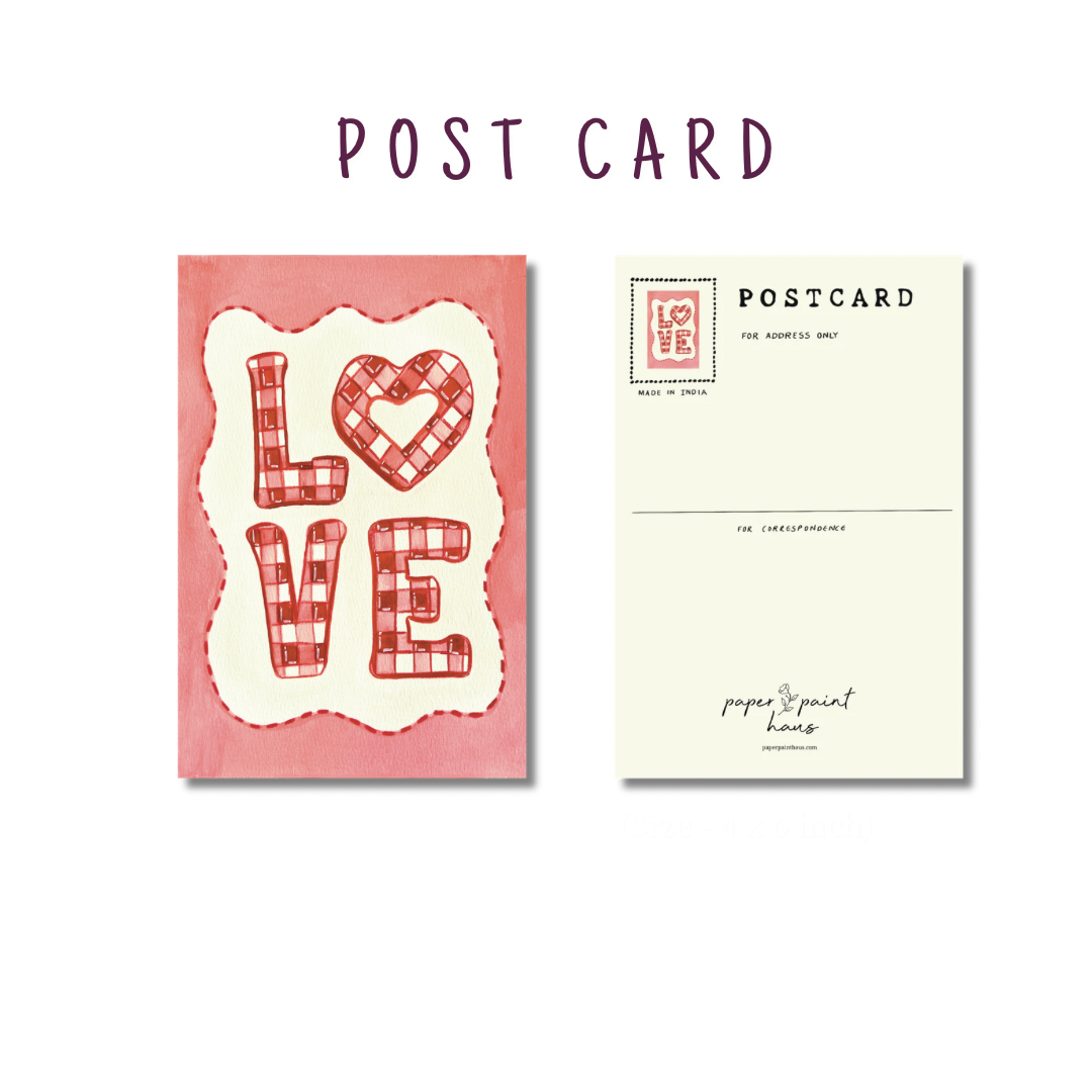 Sweetheart Mail — Valentine Inspired Postcard