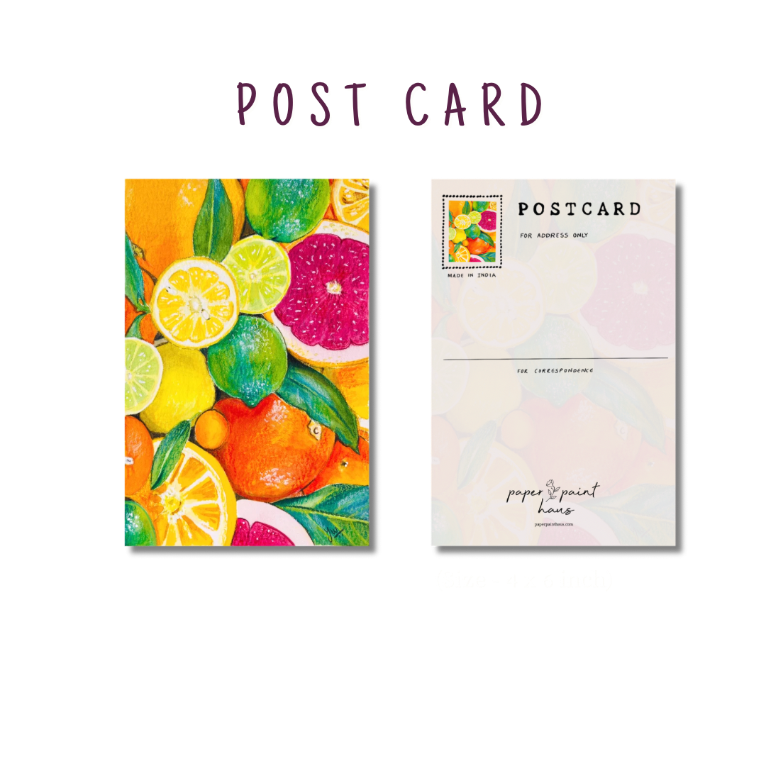 Farmer’s Basket — Handmade Market Postcards 🌿
