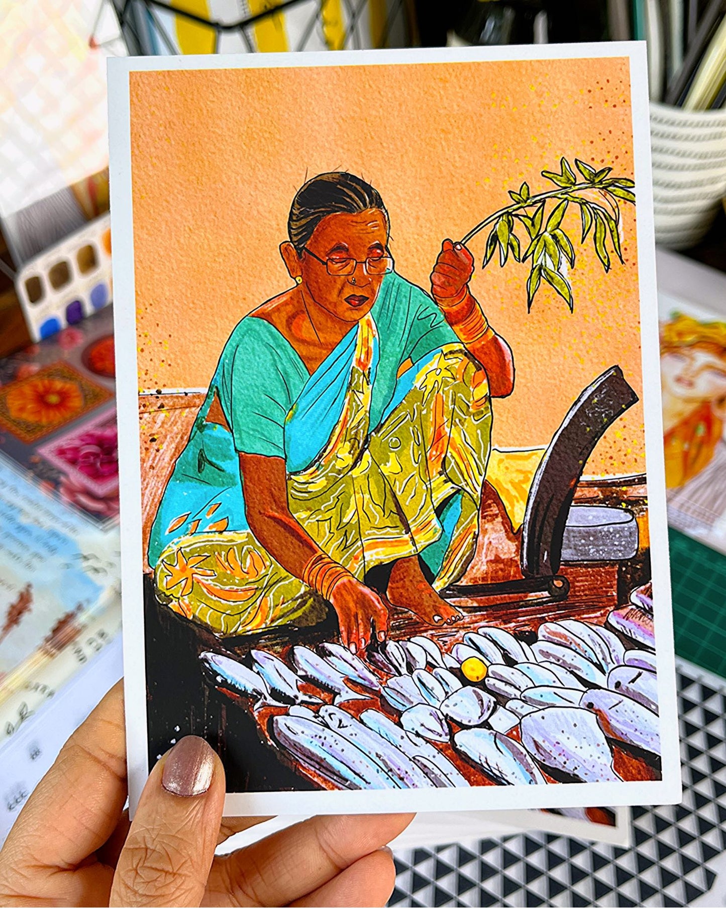 Maggie Aunty – Art Print (Goan Fisher Woman)