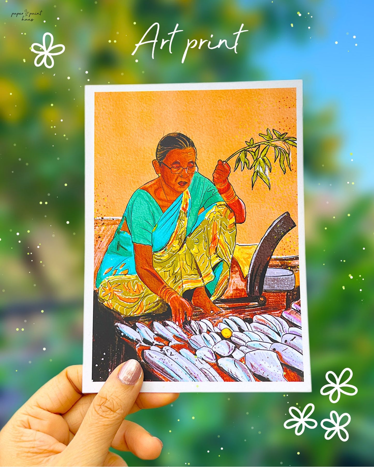 Maggie Aunty – Art Print (Goan Fisher Woman)