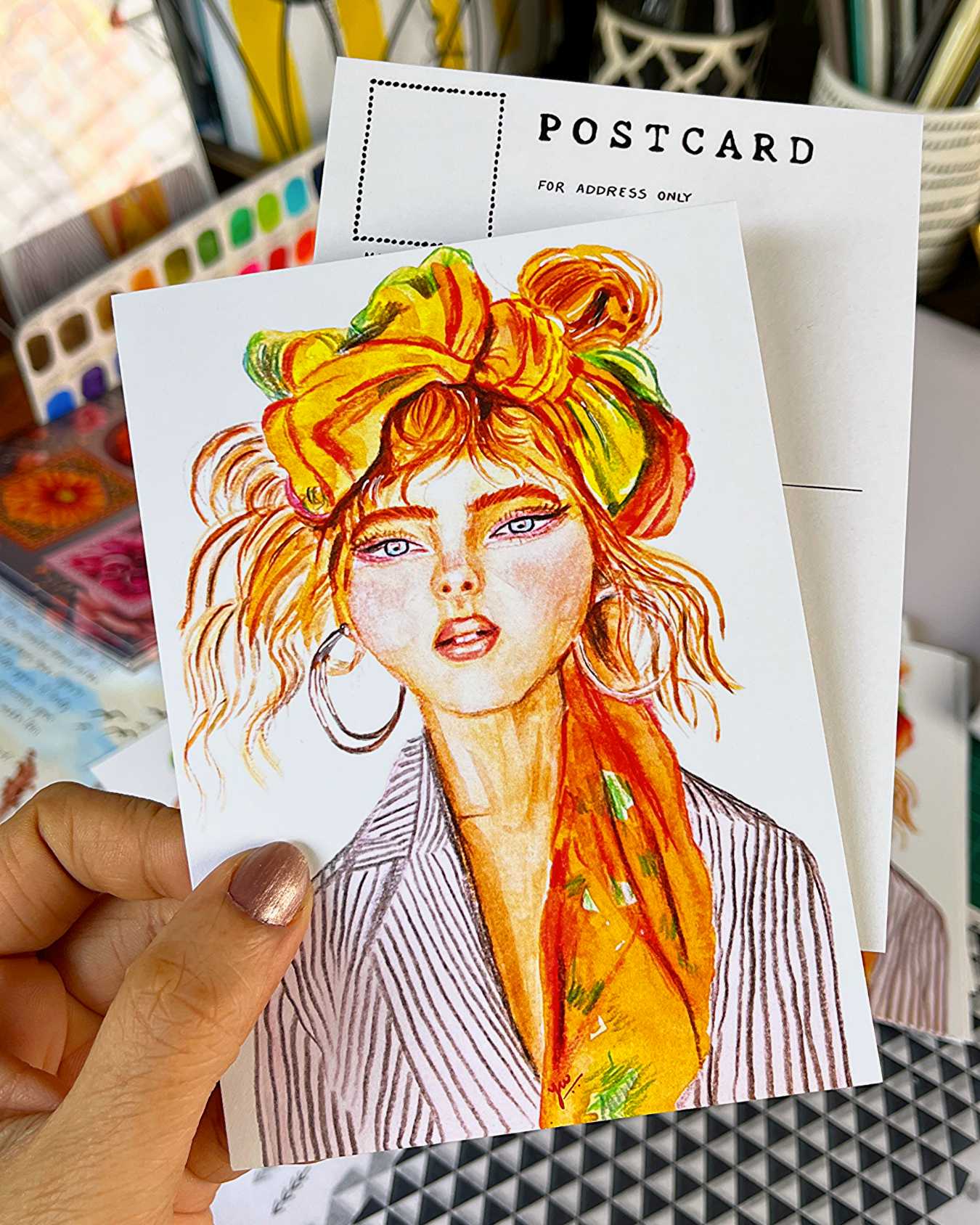 Citrine – Illustrated Art Postcard