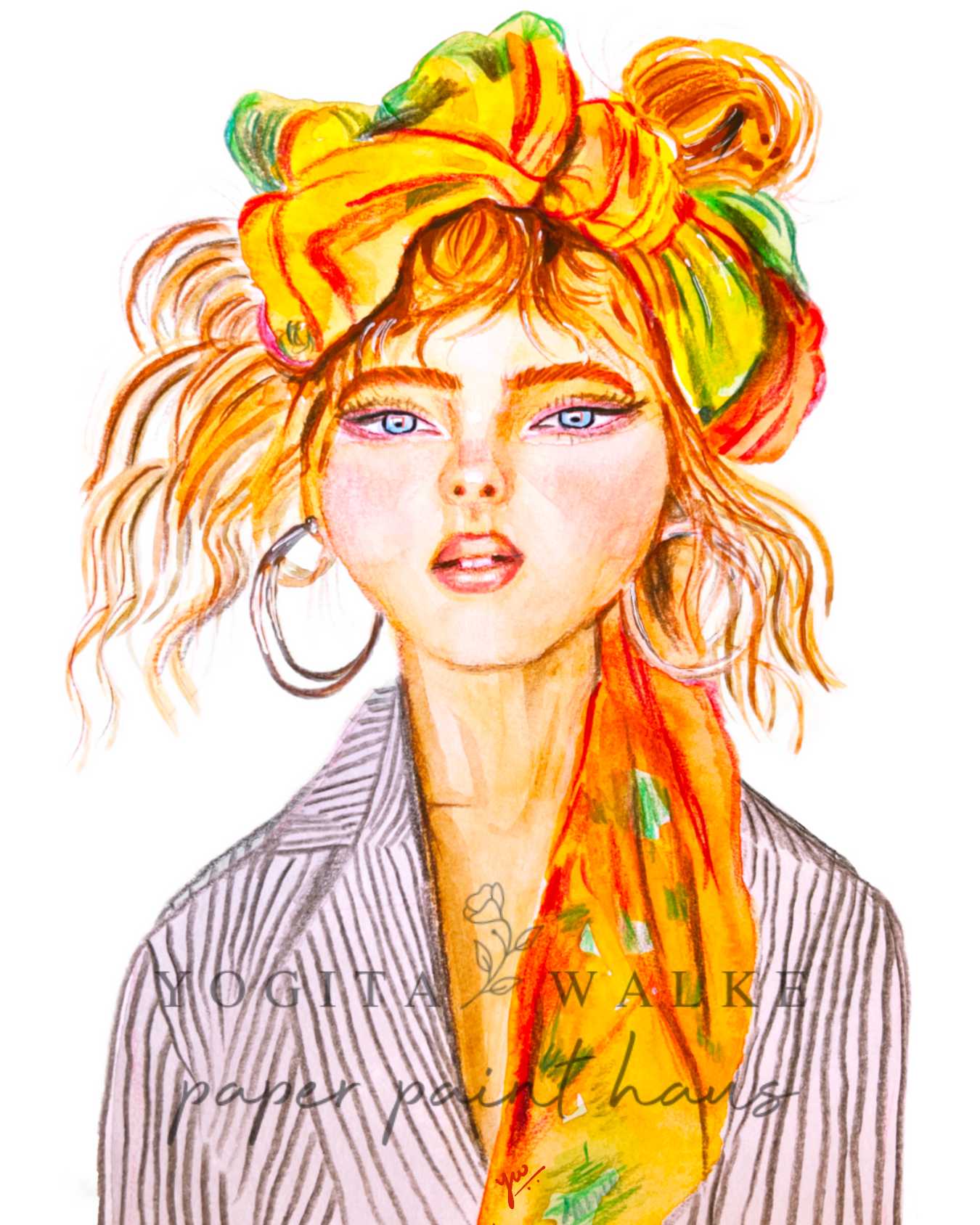 Citrine – Illustrated Art Postcard