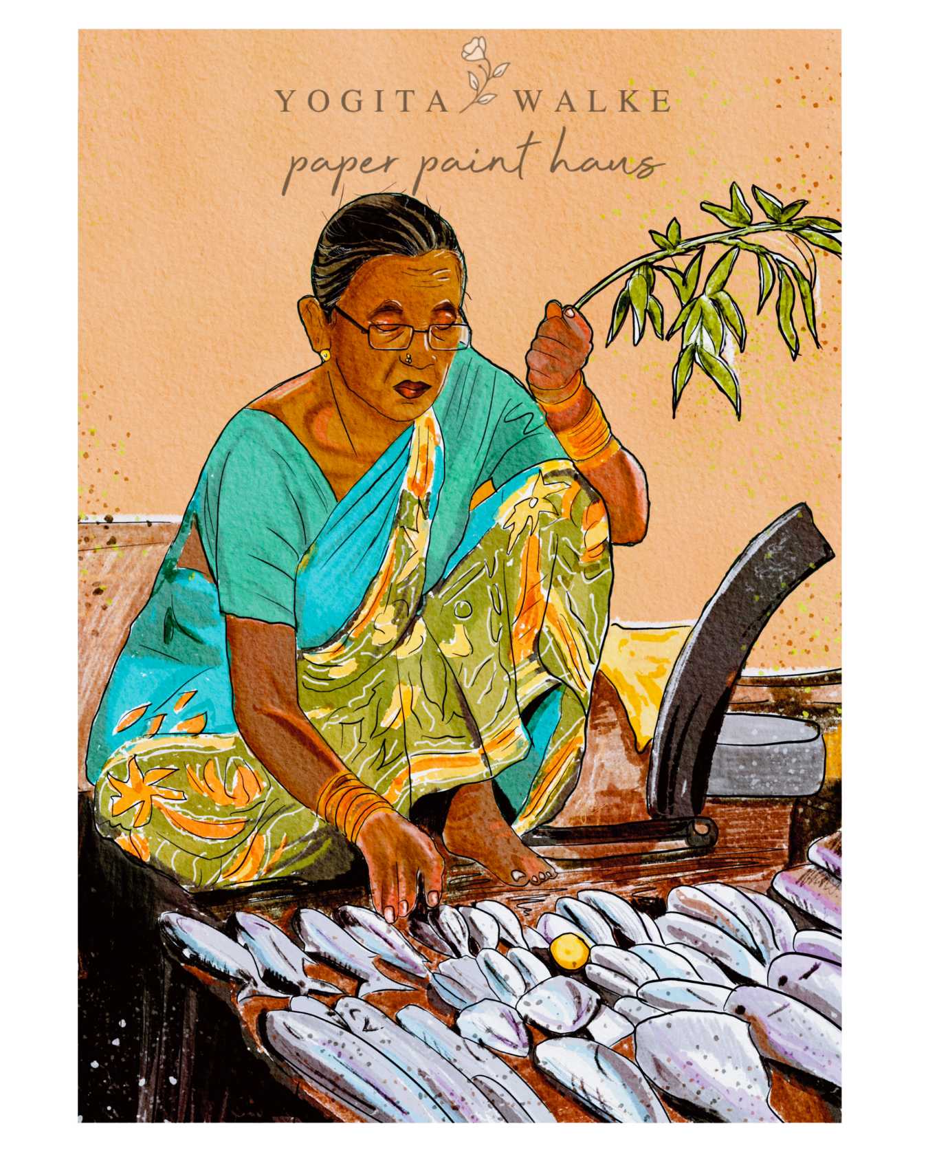 Maggie Aunty – Art Print (Goan Fisher Woman)