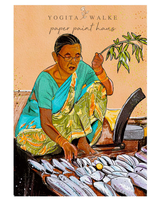Maggie Aunty – Art Print (Goan Fisher Woman)