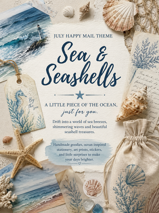 Sea & Seashells Happy Mail – July Edition 🐚🌊