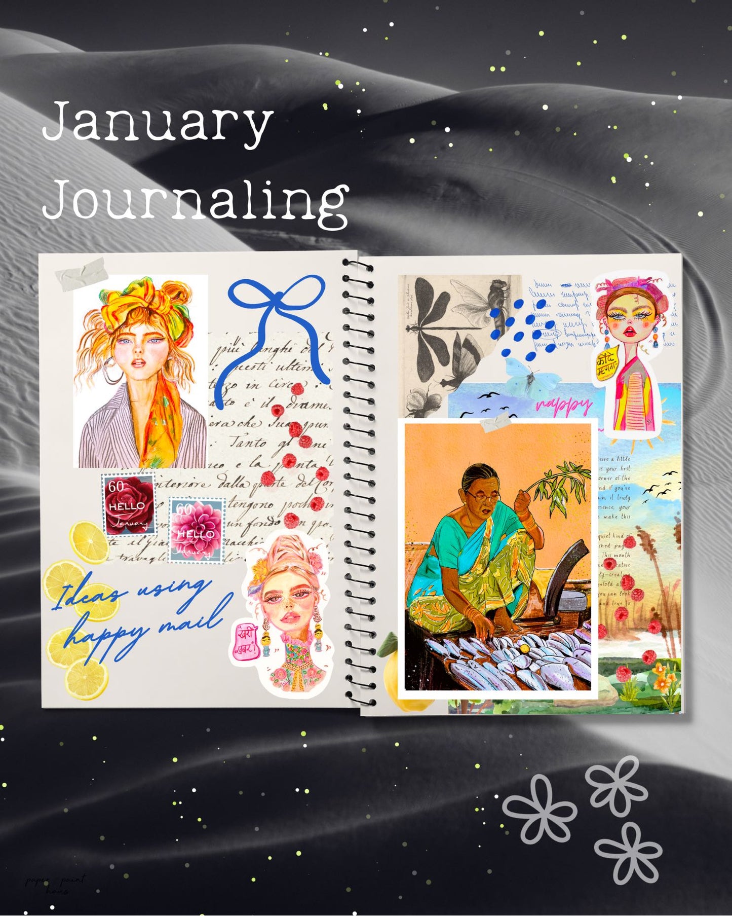 Ruby - Handmade Art Sticker (Konkani Quote)