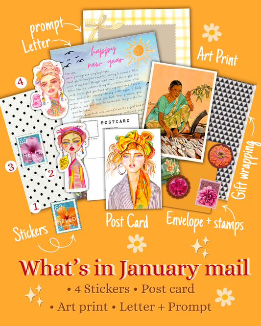 January Happy Mail – Monthly Art Surprise 💌