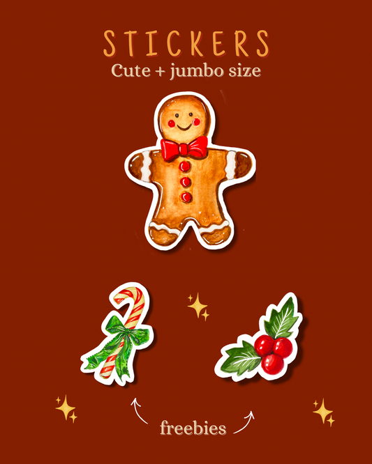 Gingerbread – Handmade Art Sticker