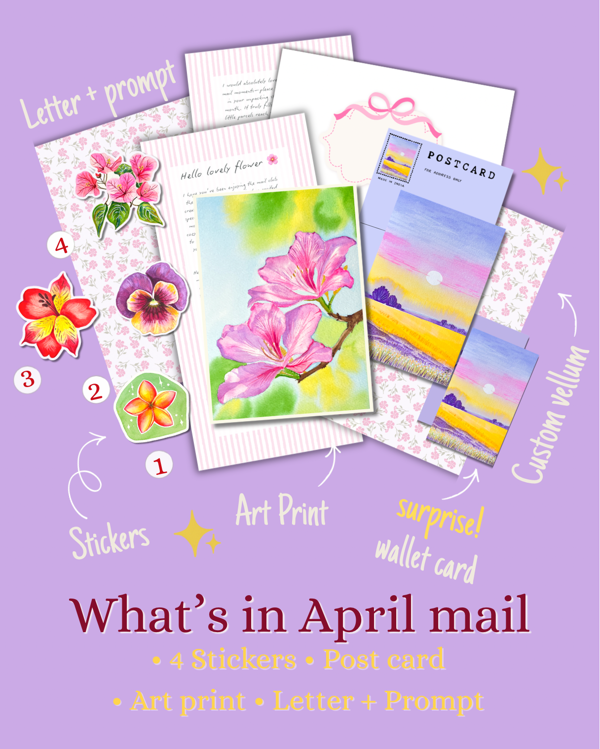 April Happy Mail ✉️  A limited-edition art surprise in your mailbox