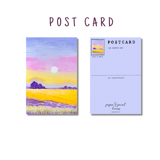Blooming Letters — Floral Spring Postcard