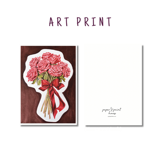 Romantic Roses Watercolour Art Print