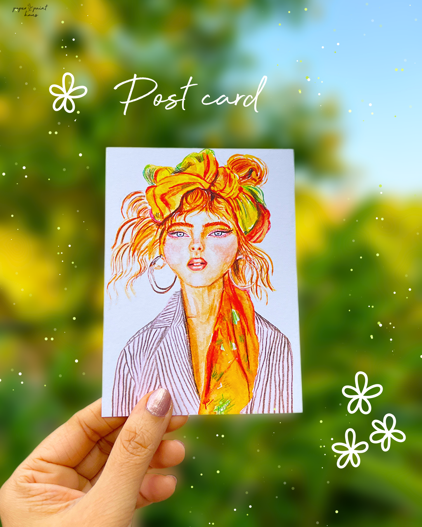 Citrine – Illustrated Art Postcard